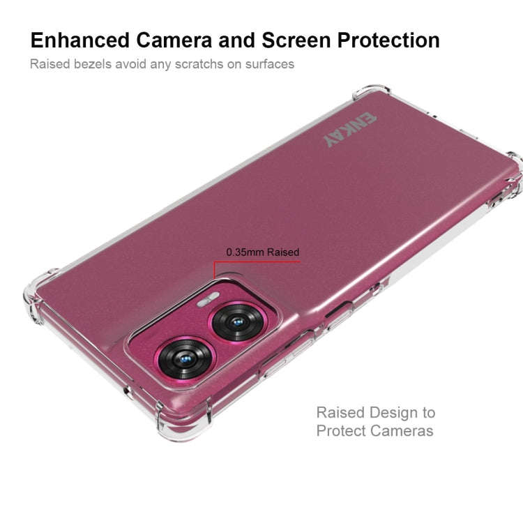 For Motorola Edge 50 Fusion ENKAY Hat-Prince Transparent TPU Shockproof Phone Case