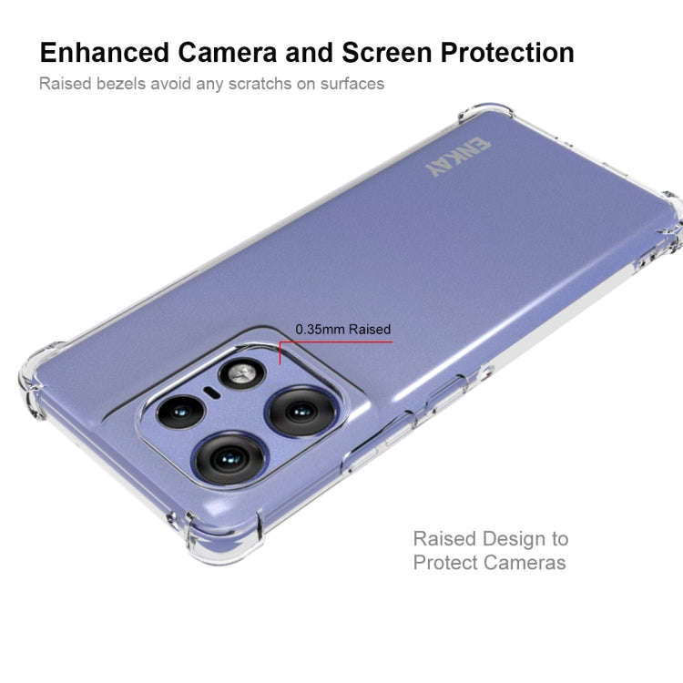For Motorola Edge 50 Pro 5G ENKAY Hat-Prince Transparent TPU Shockproof Phone Case