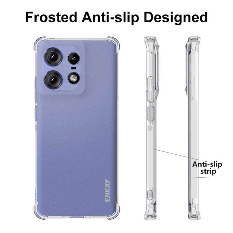 For Motorola Edge 50 Pro 5G ENKAY Hat-Prince Transparent TPU Shockproof Phone Case