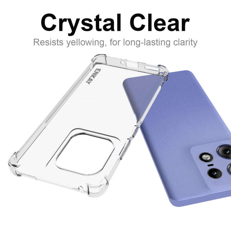 For Motorola Edge 50 Pro 5G ENKAY Hat-Prince Transparent TPU Shockproof Phone Case