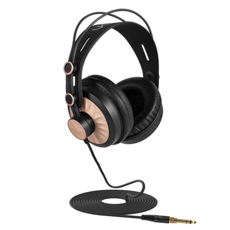 Yanmai D68-A Foldable Lightweight Recording Monitor Headphone(Golden)
