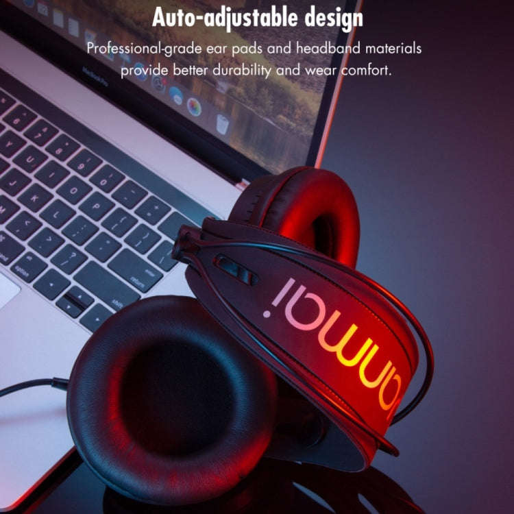 Yanmai D68-A Foldable Lightweight Recording Monitor Headphone(Golden)