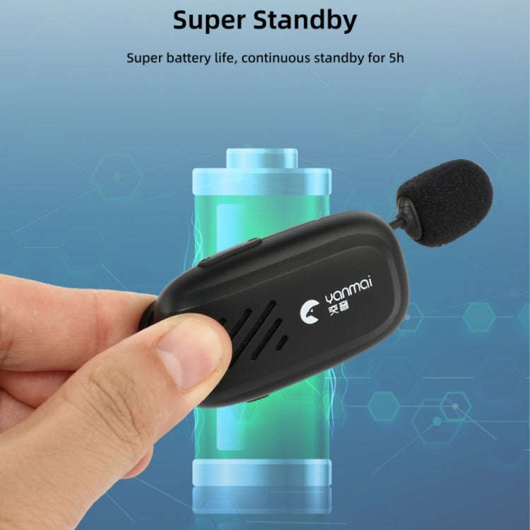 Yanmai K2 Portable Mini Wireless Bluetooth Lapel Microphone(Green)
