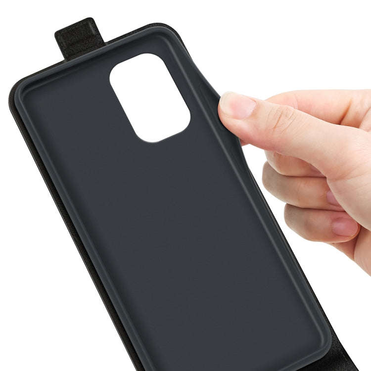 For Nokia X30 R64 Texture Vertical Flip Leather Phone Case(Black)