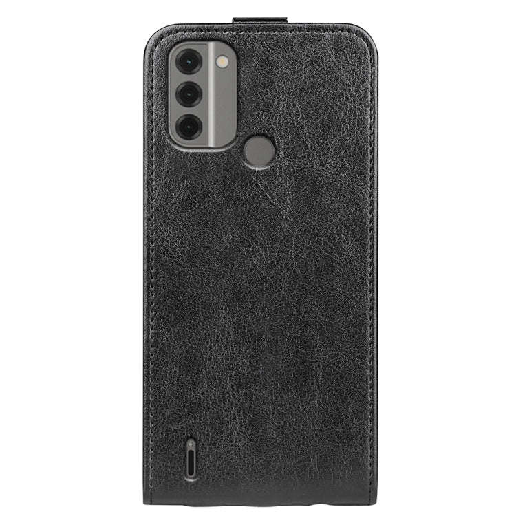 For Nokia C31 R64 Texture Vertical Flip Leather Phone Case(Black)