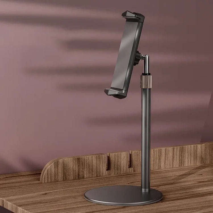 Boneruy P21 Lifting Adjustable Rotating Phone Tablet Desktop Holder(Black)