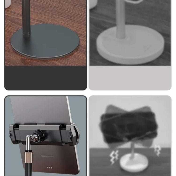 Boneruy P21 Lifting Adjustable Rotating Phone Tablet Desktop Holder(White)