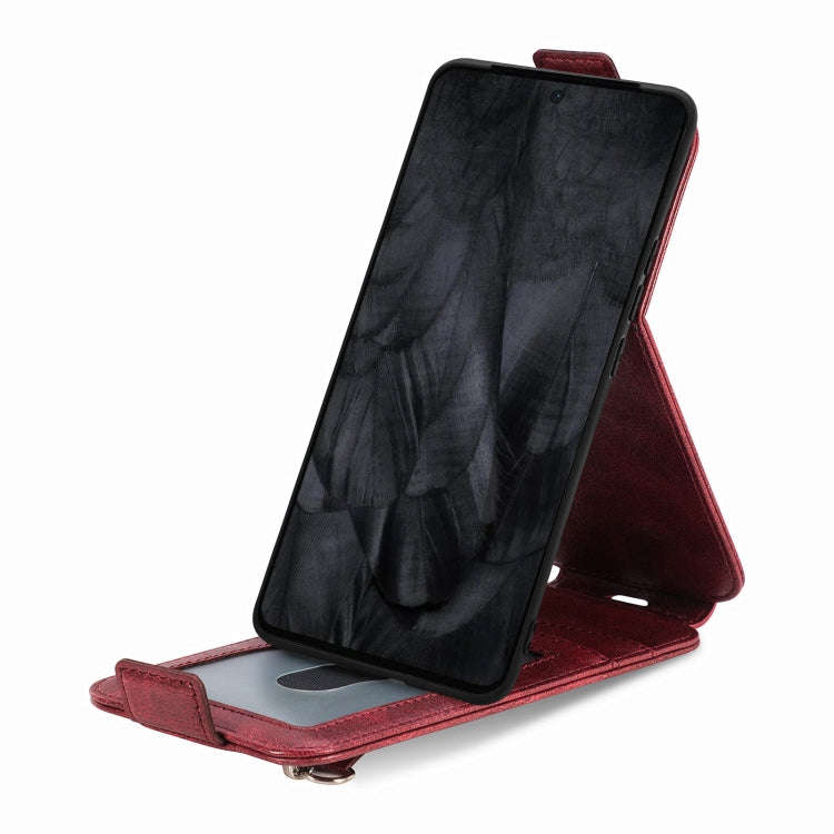 For Google Pixel 8 Pro Zipper Wallet Vertical Flip Leather Phone Case(Red)