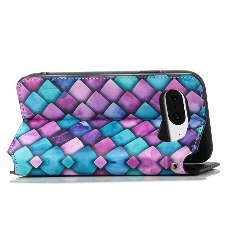 For Google Pixel 8 CaseNeo Colorful Magnetic RFID Anti-theft Leather Phone Case(Purple)