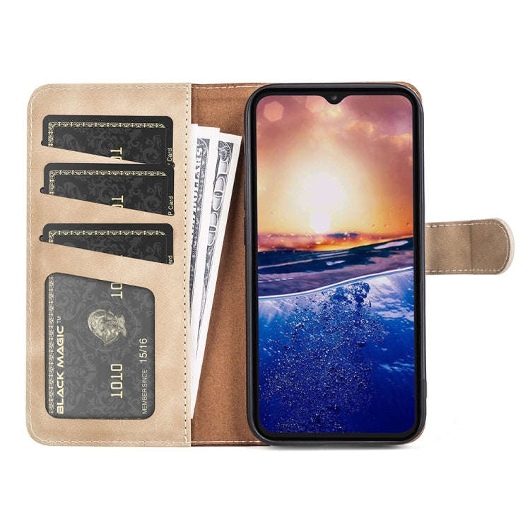 For TCL 40R Stitching Horizontal Flip Leather Phone Case(Yellow)