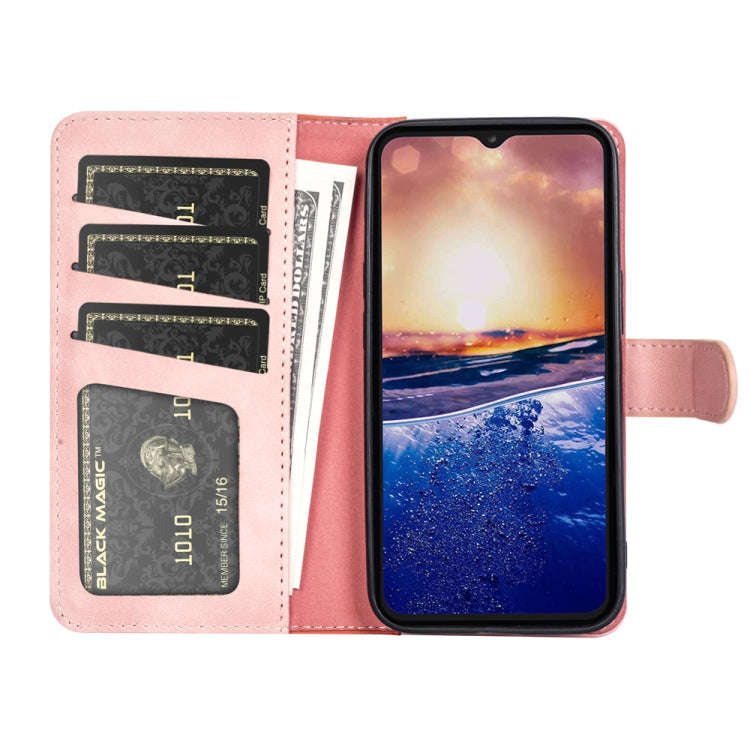 For TCL 40R Stitching Horizontal Flip Leather Phone Case(Red)