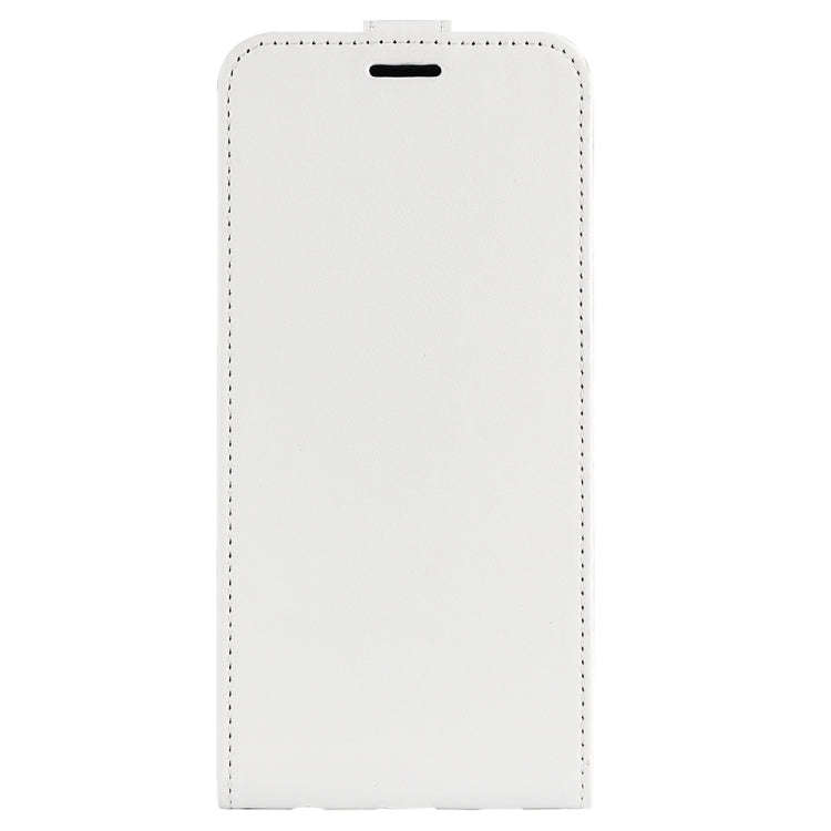 For TCL 40R R64 Texture Vertical Flip Leather Phone Case(White)
