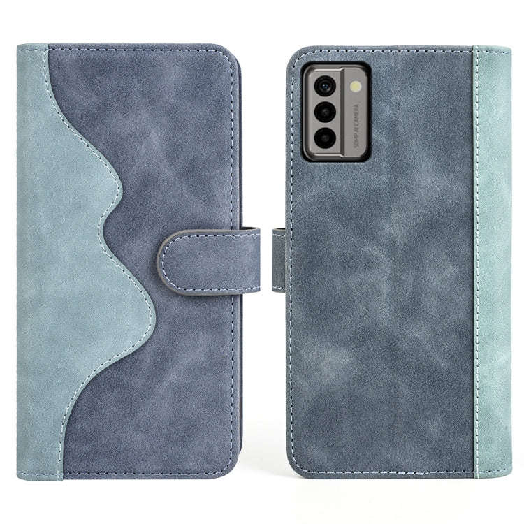 For Nokia G22 Stitching Horizontal Flip Leather Phone Case(Blue)