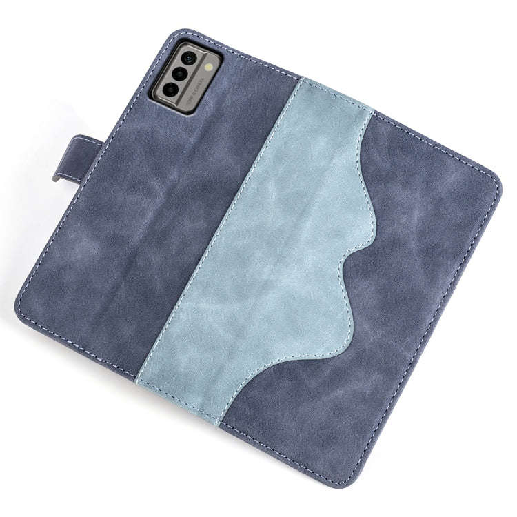 For Nokia G22 Stitching Horizontal Flip Leather Phone Case(Blue)