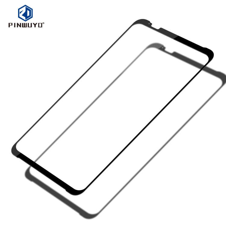 PINWUYO 9H 2.5D Full Glue Tempered Glass Film for ZTE Nubian Red Devil 3