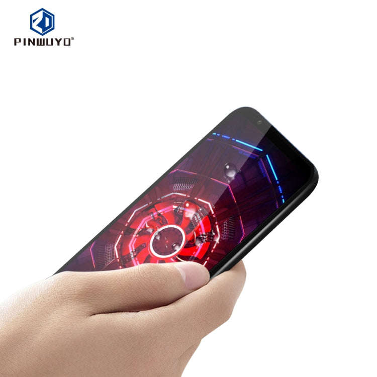 PINWUYO 9H 2.5D Full Glue Tempered Glass Film for ZTE Nubian Red Devil 3