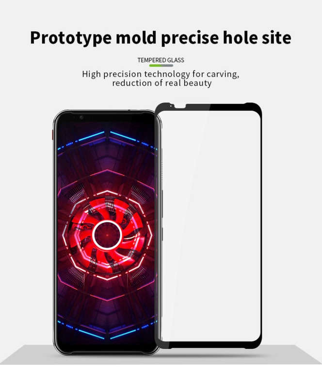 PINWUYO 9H 2.5D Full Glue Tempered Glass Film for ZTE Nubian Red Devil 3