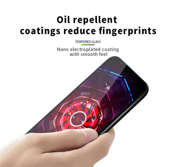 PINWUYO 9H 2.5D Full Glue Tempered Glass Film for ZTE Nubian Red Devil 3
