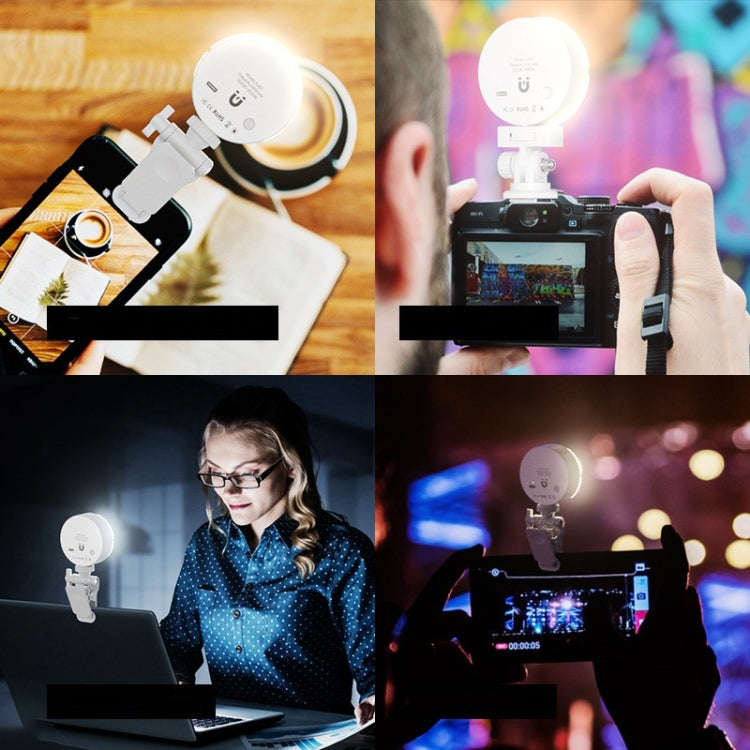 K-36 LED Mini Flash Light Phone Lens Clip Selfie Fill Lamp