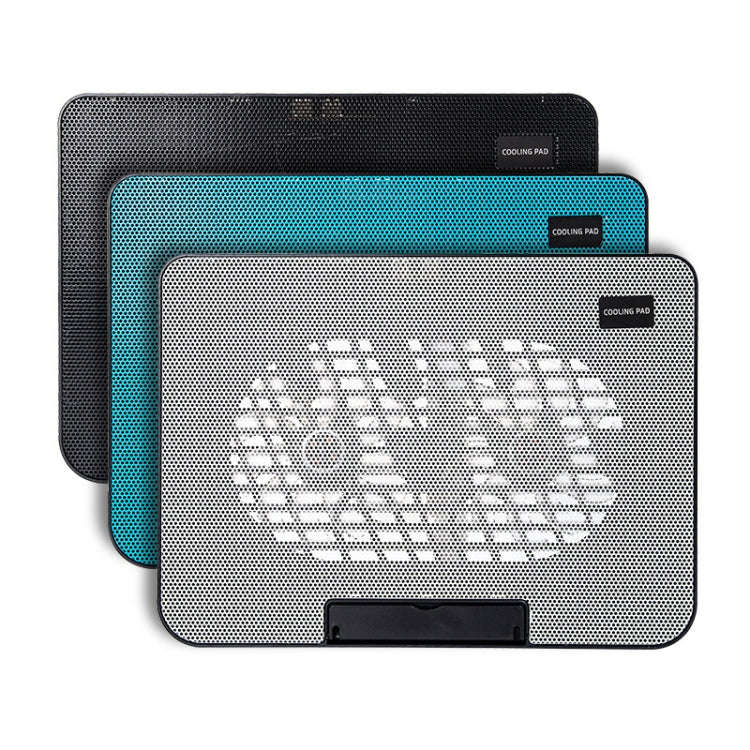N99 USB Dual Fan Hollow Carved Design Heat Dissipation Laptop Cooling Pad(Blue)