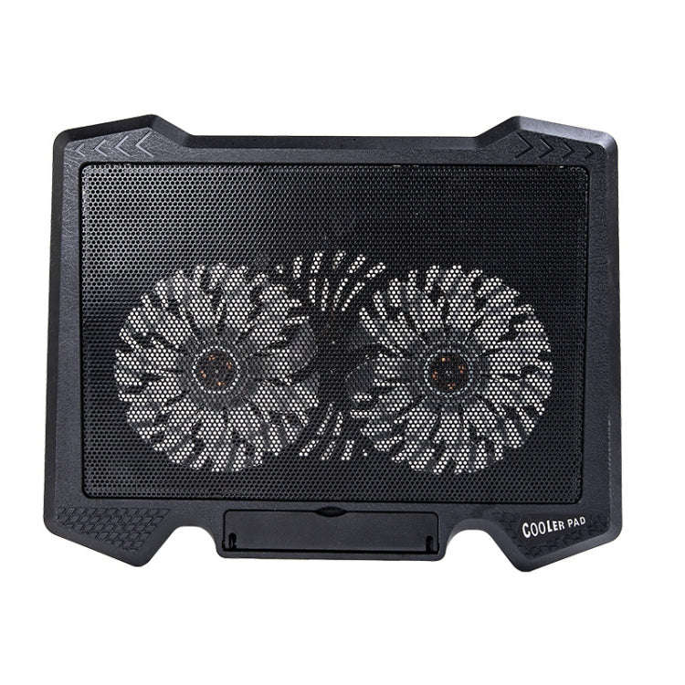 S200 Dual Silent Cooling Fan Portable Slim Notebook Cooling Pad for Laptop(Black)