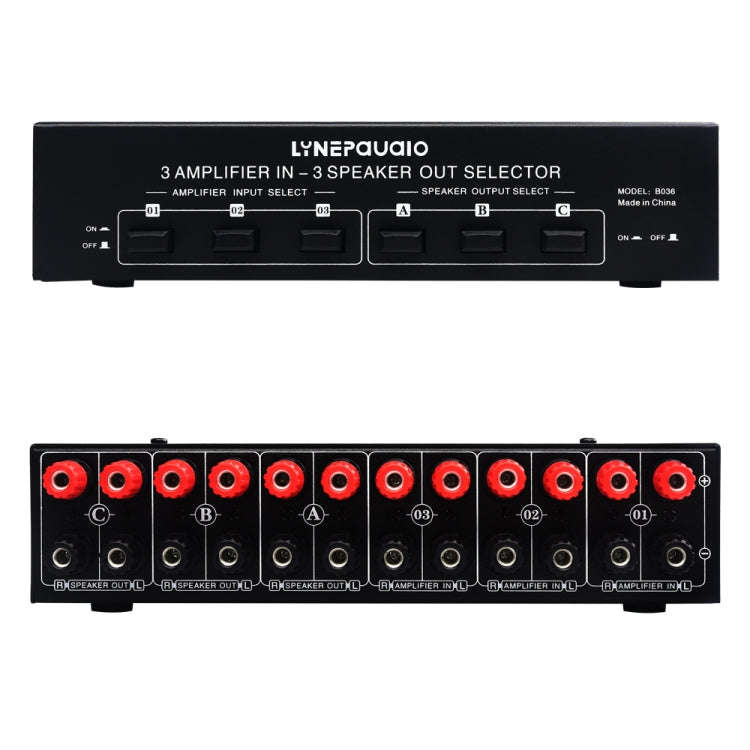 B036 3 Input 3 Output Power Amplifier And Speaker Switcher Speaker Switch Splitter Comparator