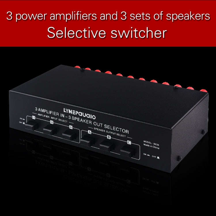 B036 3 Input 3 Output Power Amplifier And Speaker Switcher Speaker Switch Splitter Comparator