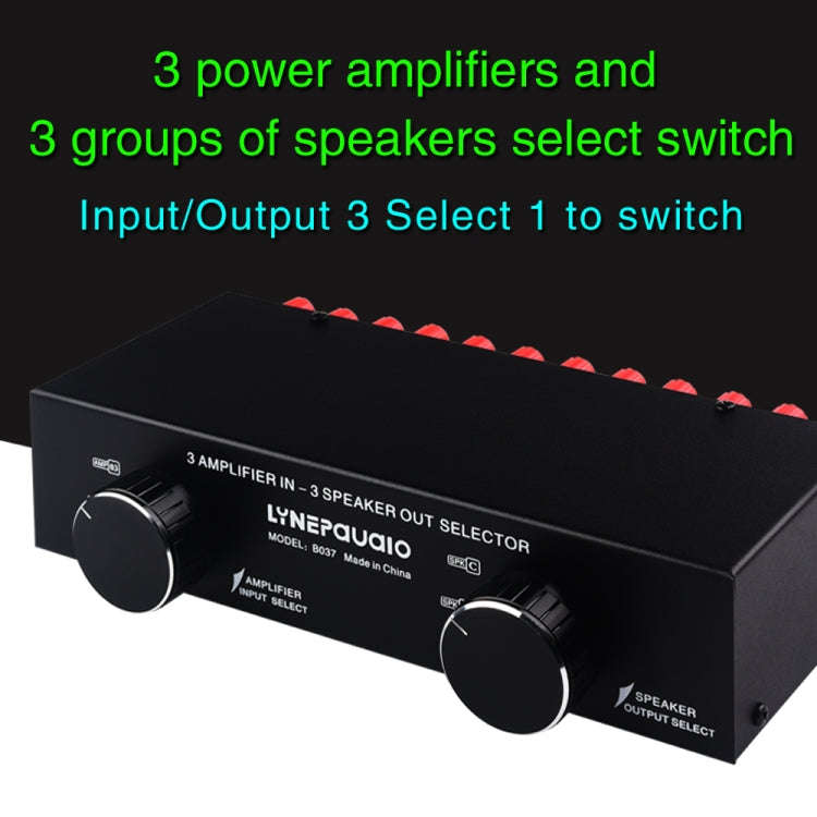 B037 3 Input 3 Output Power Amplifier And Speaker Switcher Speaker Switch Splitter Comparator 300...