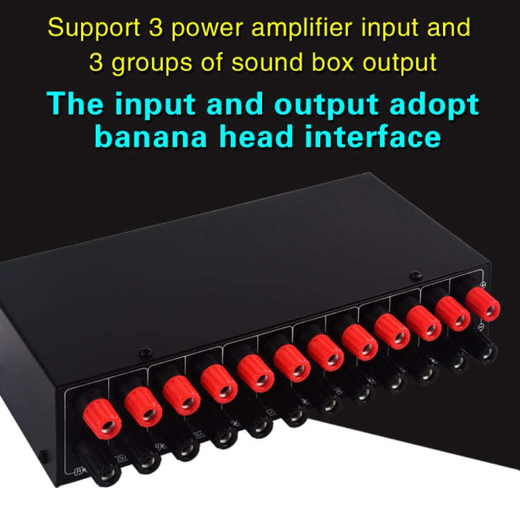 B037 3 Input 3 Output Power Amplifier And Speaker Switcher Speaker Switch Splitter Comparator 300...