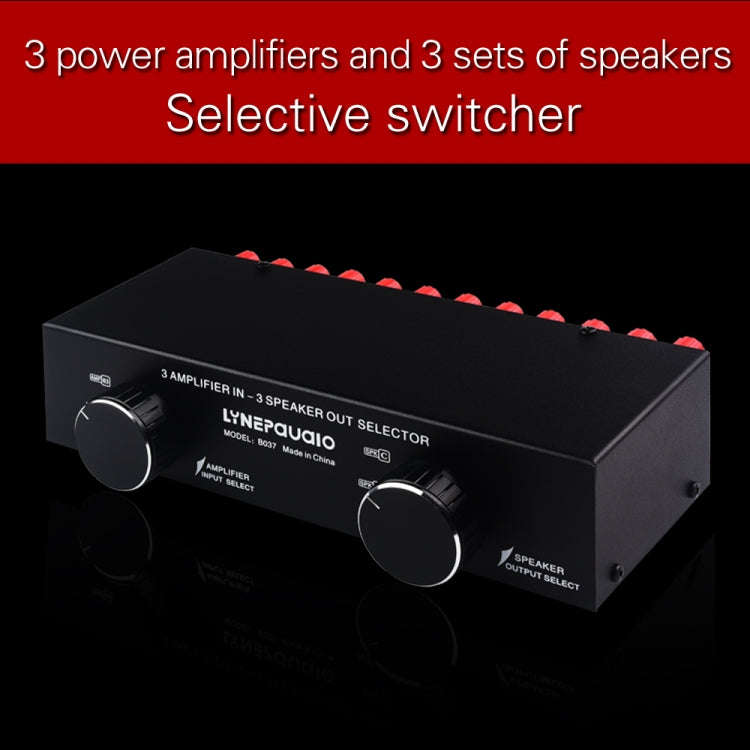 B037 3 Input 3 Output Power Amplifier And Speaker Switcher Speaker Switch Splitter Comparator 300...