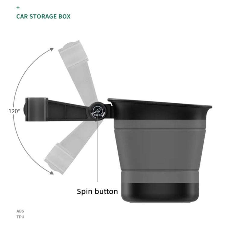 L65 Car Can Be Contraction And Expanded And Storing Car Vanity Mirror Car Storage Box