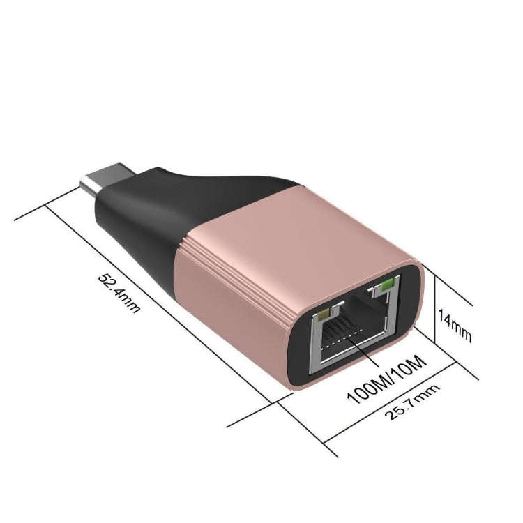 Onten UC101H Type-C 10M/100M LAN Adapter, Colors Shipped Randomly