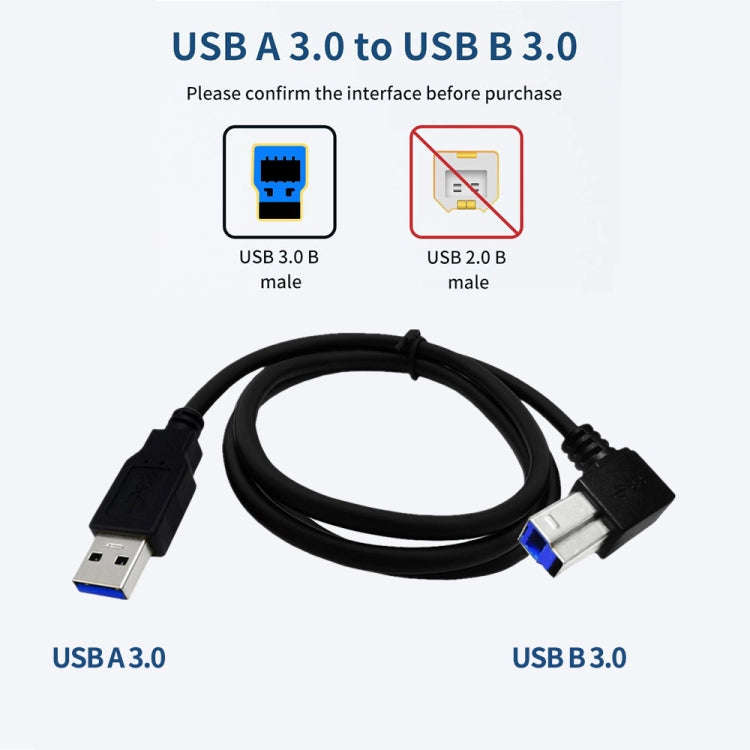 JUNSUNMAY USB 3.0 A Male to USB 3.0 B Male Adapter Cable Cord 1.6ft/0.5M for Docking Station, Ext...