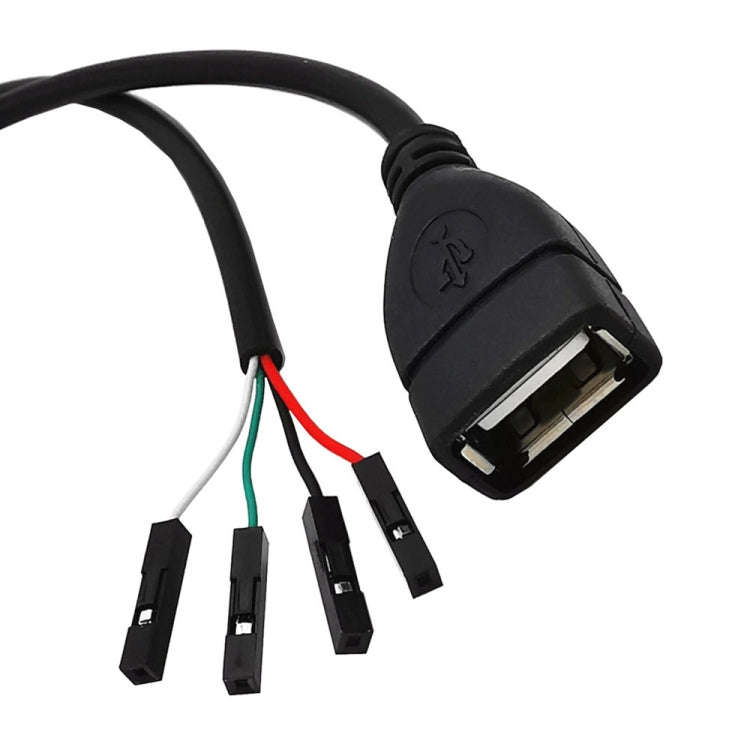 USB Female JUNSUNMAY USB 2.0 A to Female 4 Pin Dupont Motherboard Header Adapter Extender Cable, ...
