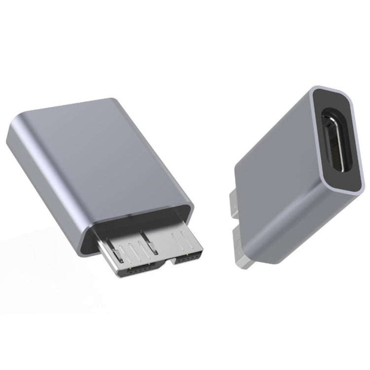 1 PCS JUNSUNMAY USB-C / Type-C Female to Male USB 3.0 Micro B Adapter Converter