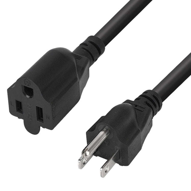 JUNSUNMAY US 1.6FT NEMA 5-15P 1 to 2 Way Outlet NEMA 5-15R SJT 16AWG 3 Prong Power Cable Wire Ext...