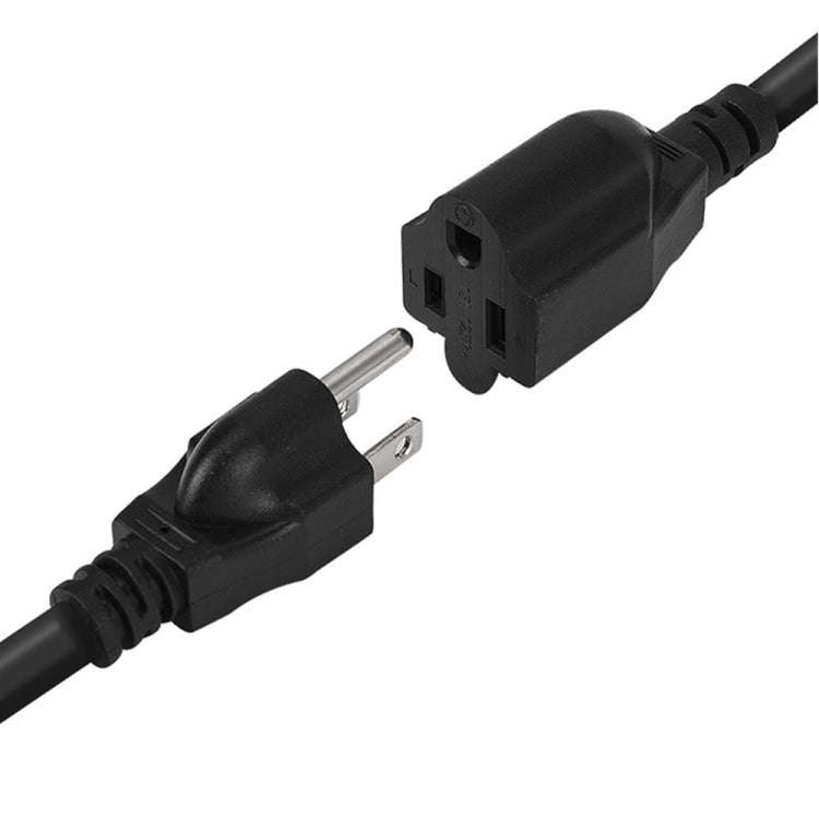 JUNSUNMAY US 1.6FT NEMA 5-15P 1 to 2 Way Outlet NEMA 5-15R SJT 16AWG 3 Prong Power Cable Wire Ext...
