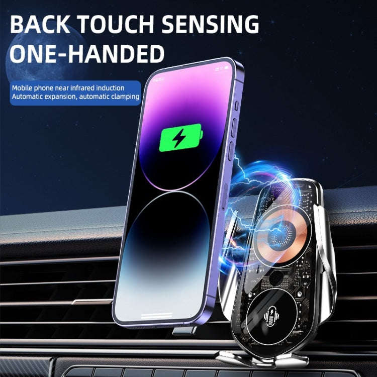 Q8 Universal Air Vent Mount Magnetic Mobile Phone Wireless Charging Car Holder without Start Butt...