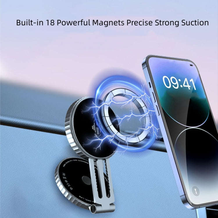 T1 For Tesla Magnetic  Scalable Foldable 360 Degree Rotary Car Mobile Phone Holder