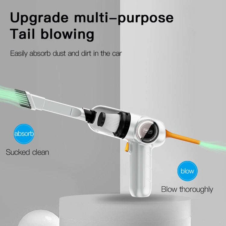 Q18 Car Strong Suction Wireless Handheld Vacuum Cleaner(White)