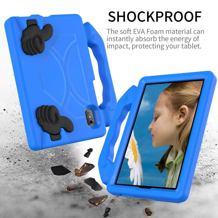 For Lenovo Tab M9 LTE 2023 Thumb Bracket EVA Shockproof Tablet Case(Blue)