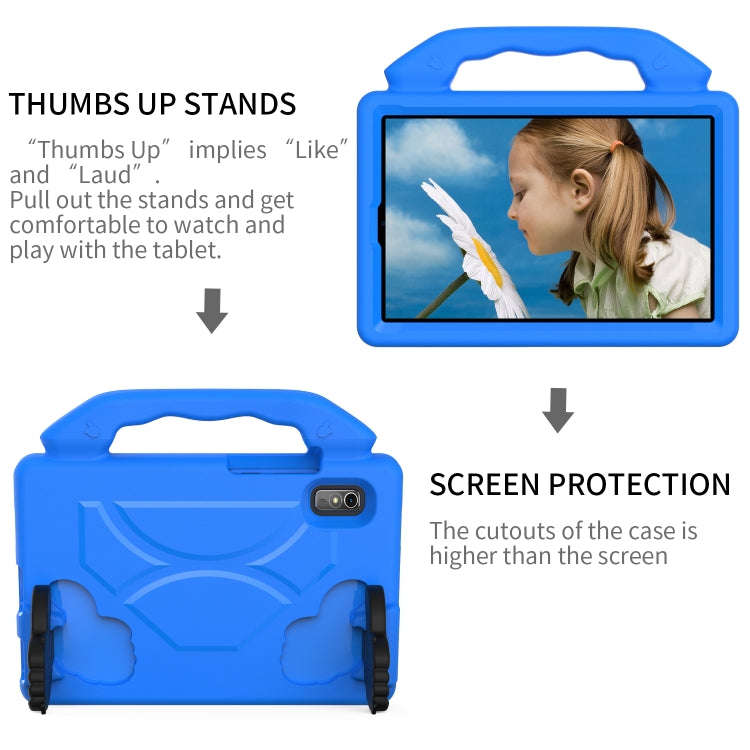 For Lenovo Tab M9 LTE 2023 Thumb Bracket EVA Shockproof Tablet Case(Blue)