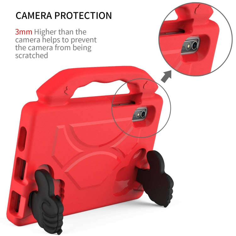 For Lenovo Tab M9 LTE 2023 Thumb Bracket EVA Shockproof Tablet Case(Red)