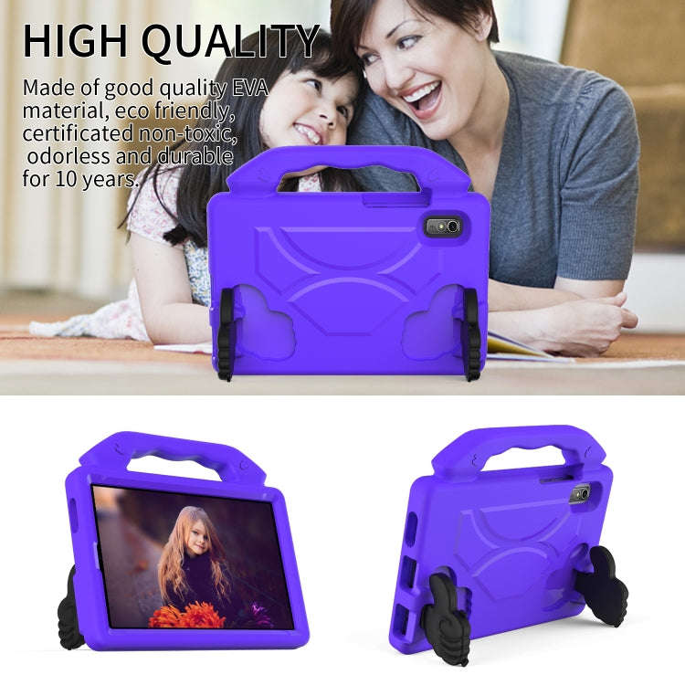 For Lenovo Tab M9 LTE 2023 Thumb Bracket EVA Shockproof Tablet Case(Purple)