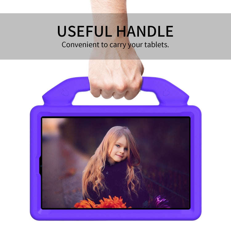 For Lenovo Tab M9 LTE 2023 Thumb Bracket EVA Shockproof Tablet Case(Purple)