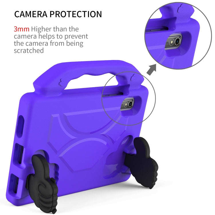 For Lenovo Tab M9 LTE 2023 Thumb Bracket EVA Shockproof Tablet Case(Purple)