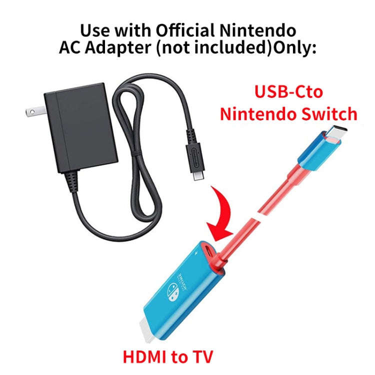 ENKAY ENK-CB136 6.6Ft. Type-C to HDMI Conversion Cable for Switch 4K HD Projection TV