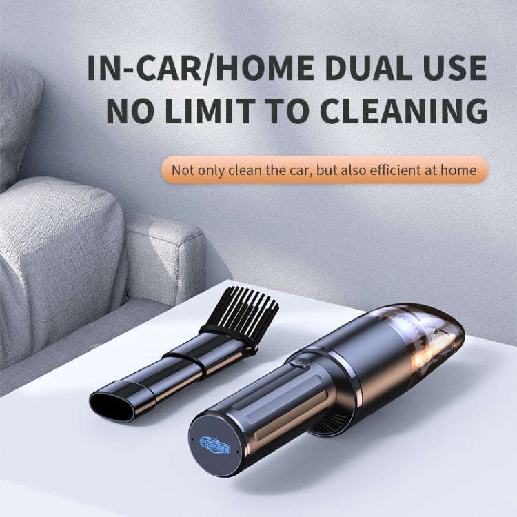 Q19  Mini Strong Suction Portable Handheld Wireless Car Vacuum Cleaner(White)