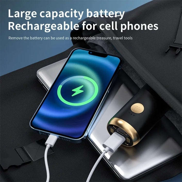 P9 Mini Portable Wireless Big Power Rechargeable Wet Dry Auto Car Vacuum Cleaner(Black)