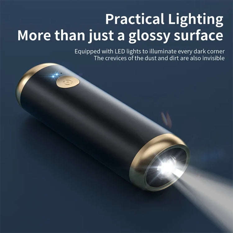 P9 Mini Portable Wireless Big Power Rechargeable Wet Dry Auto Car Vacuum Cleaner(White)